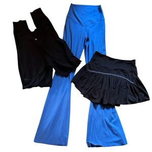 Aerie yoga Pants/lululemon leggings/Active Skirt 3 pc casual athletic Set